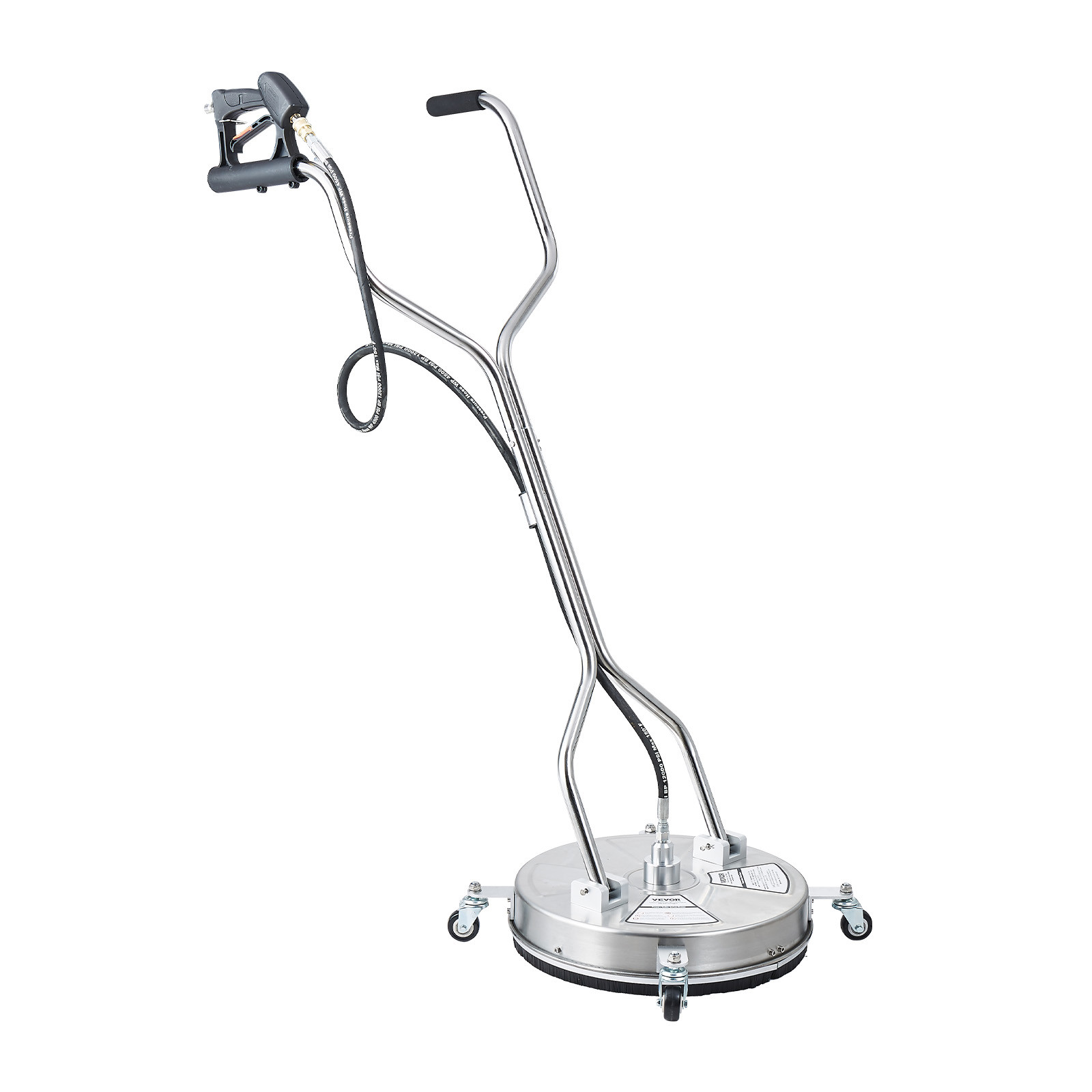 VEVOR 18″ Pressure Washer Surface Cleaner 4 Wheels Dual Handle 4000 Max PSI