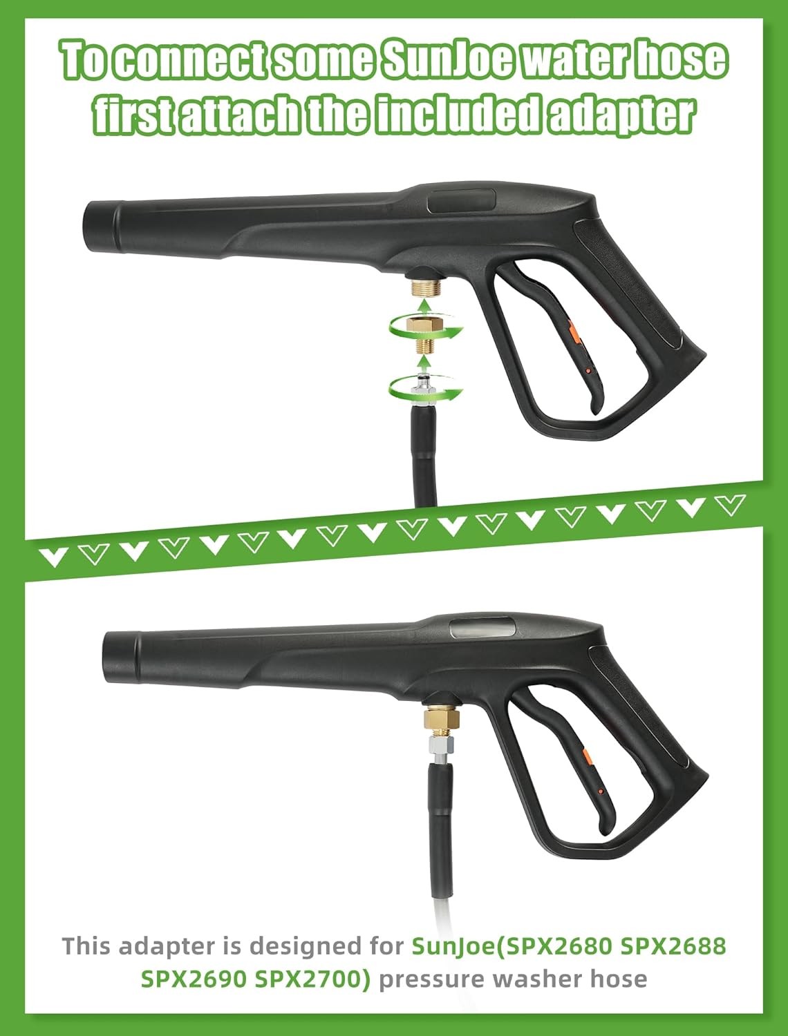 Pressure Washer Gun Set Max W.P. 2320PSI B.P. 5000PSI Replacement Ryobi