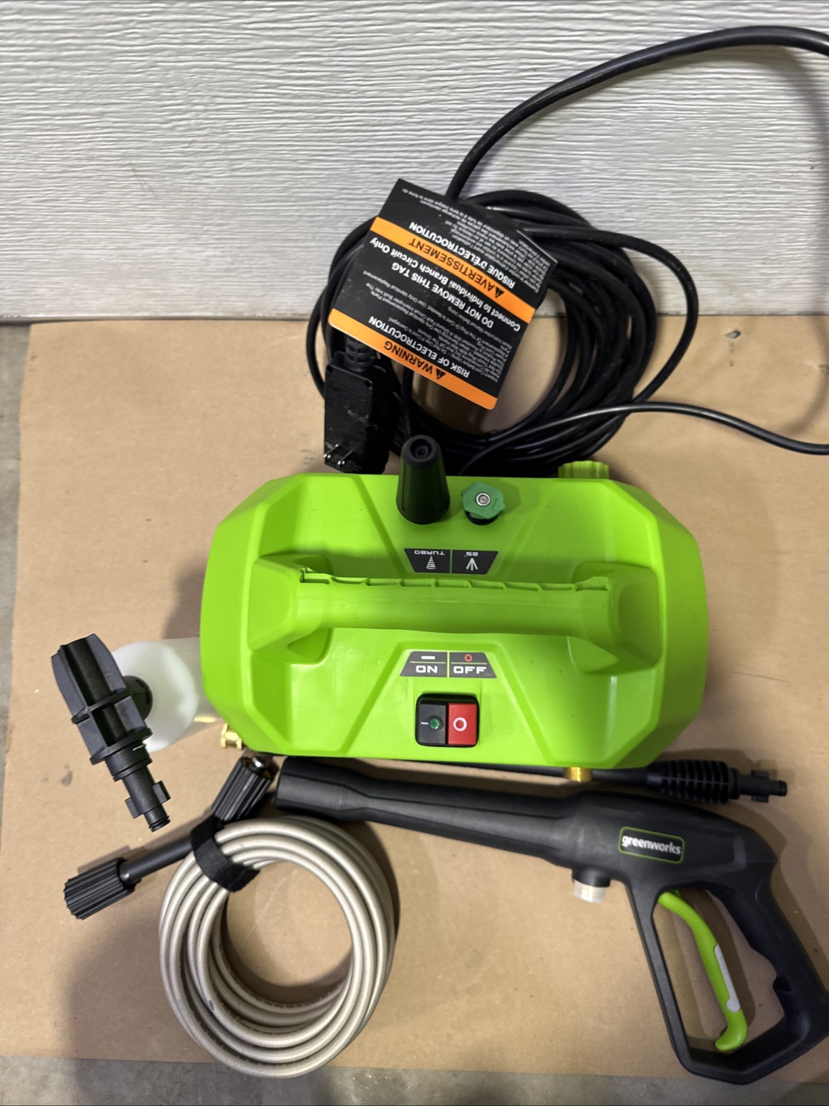 Greenworks 1800 PSI 1.2 GPM Compact Electric Pressure Washer GPW1800