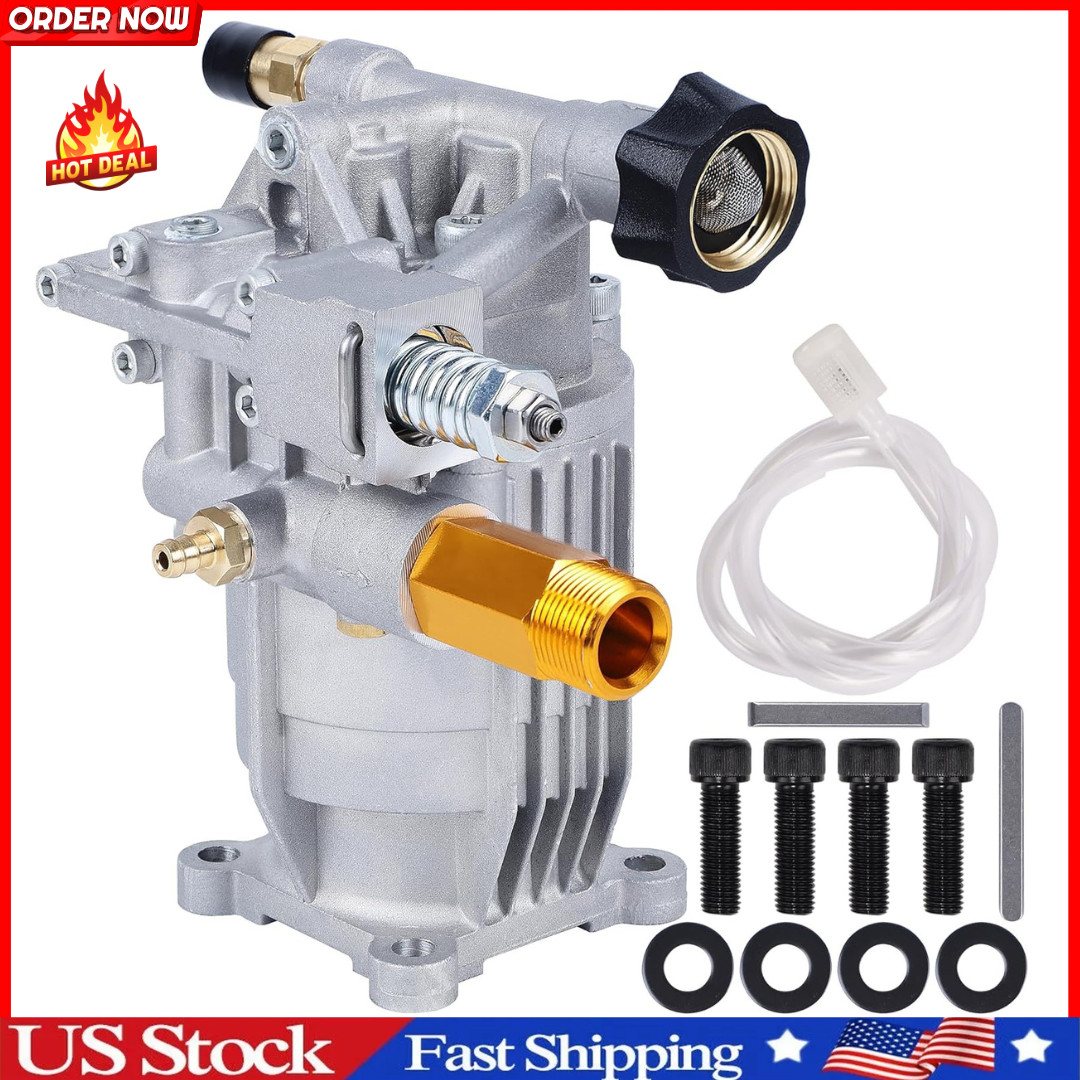 3400 PSI Pressure Washer Pump 3/4″ Shaft 2.5 GPM for Honda Simpson