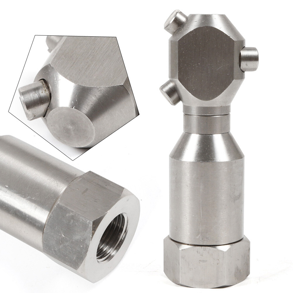 Stainless Rotating Jet Spraying Washing Nozzle Tank Barrel Pipeline Clean 1/2”