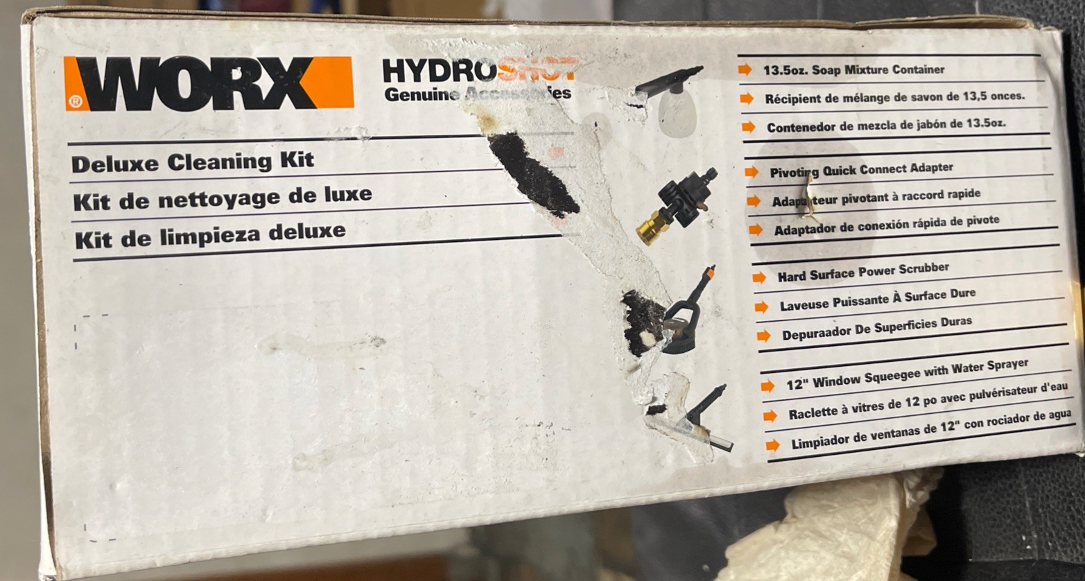 WORX WA4072 Hydroshot Deluxe Cleaning Accessory Kit