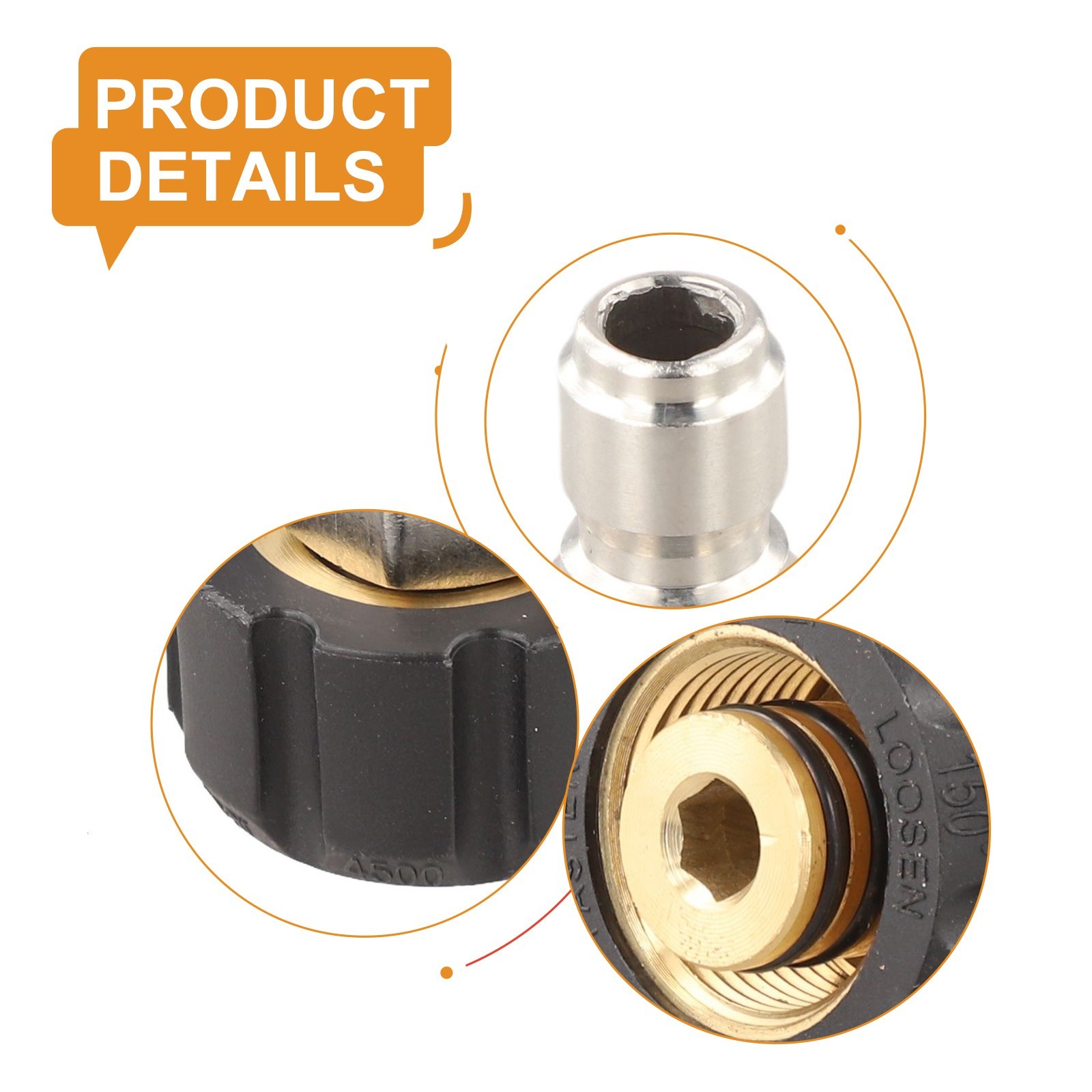 Black Sliver Quick Connector High Quality Quick Connector 1/4 3/8 Inch