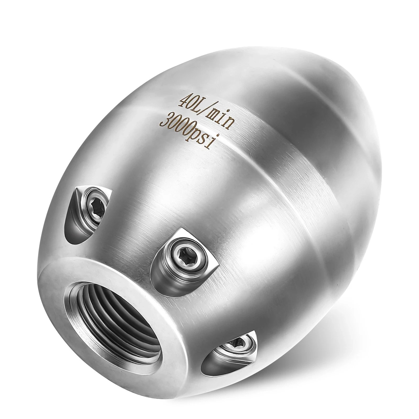 Sewer Jetter Nozzle for Pressure Washer, 3/8″ NPT Internal Thread Strong Shot…