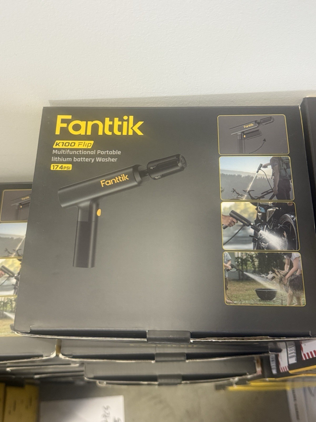Fanttik K100 Flip Portable Battery Cold Water Pressure Washer 174 psi