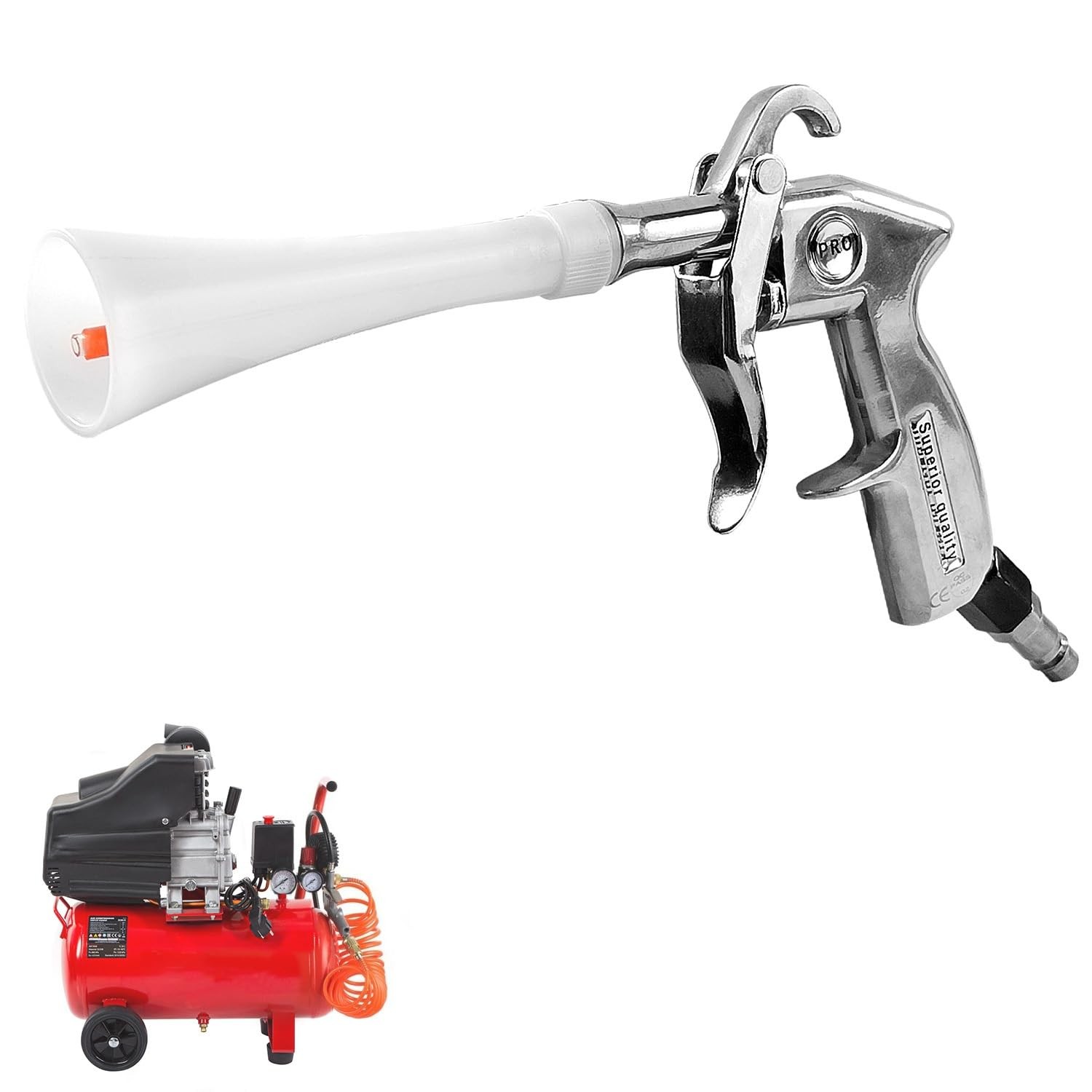 QZQUFJ Air Compressor for Car Detailing Tool, High Pressure Air…