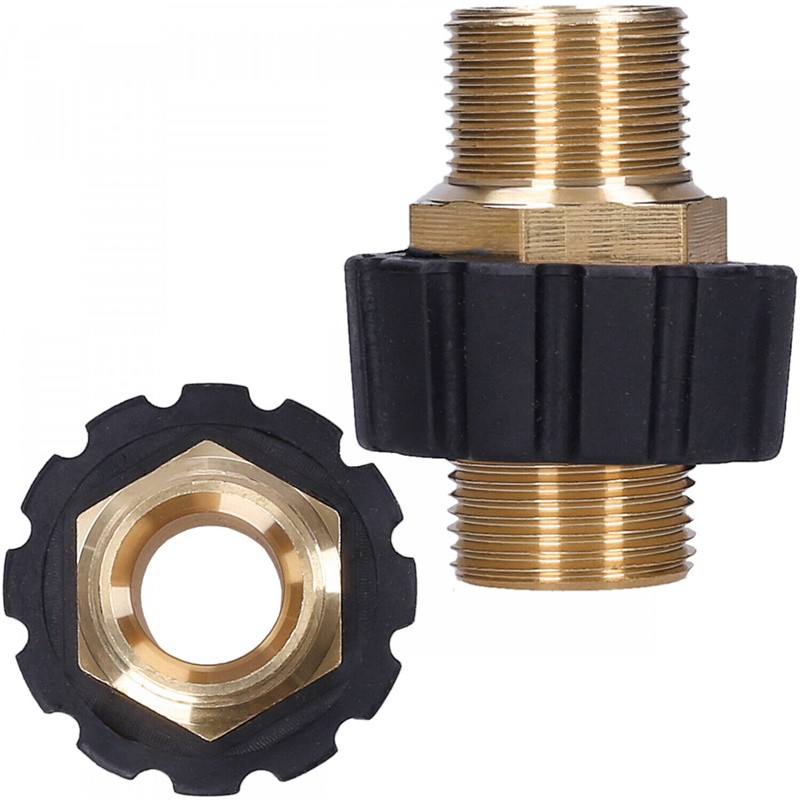 Double Nipple M22*1.5 Male Hose Connector Coupling For High Pressure Cleaner AO