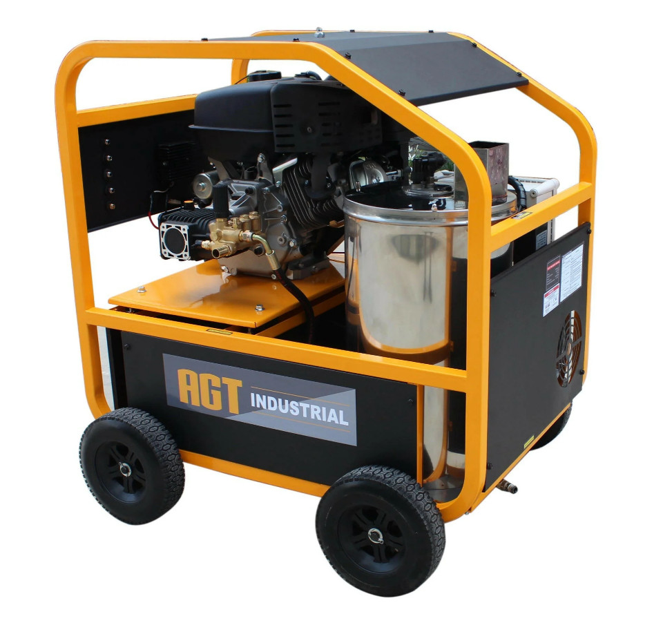 AGT 4000PSI 4GPM Hot Water High-Pressure Washer 13HP Gasoline Engine w/33ft Hose