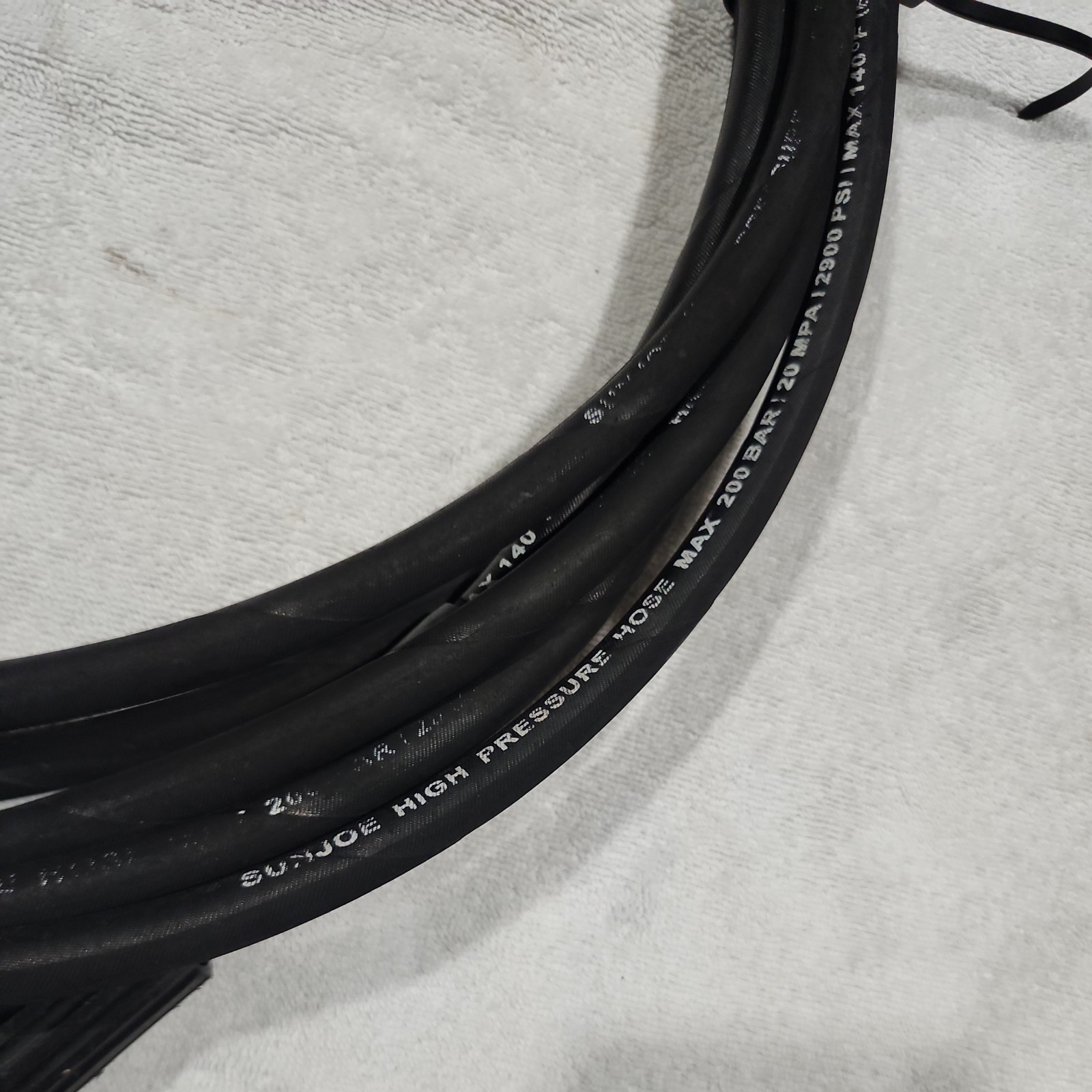 OEM Sun Joe High Pressure Washer Hose SPX3000 2900 PSI Used M22 15mm 20ft