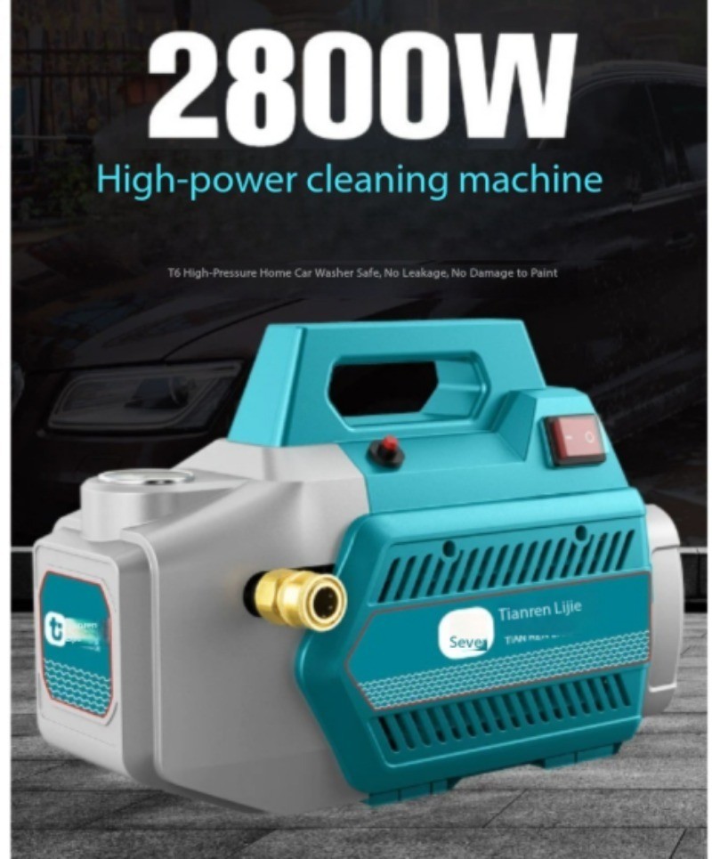 High-Powered Compact Commercial Portable Car Wash Gun and Brush