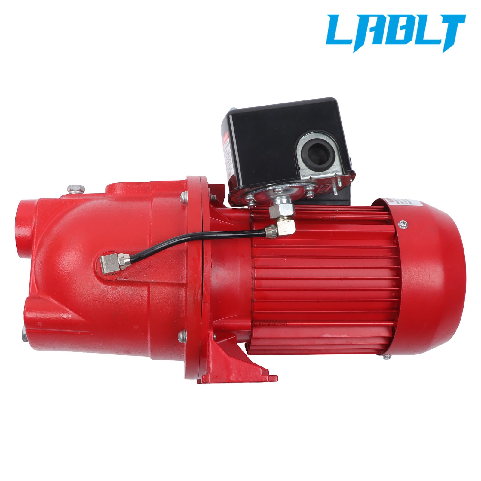 LABLT Red Shallow Well Jet Pump 3/4 HP 13 GPM Cast Iron, 115/230V Dual Voltage