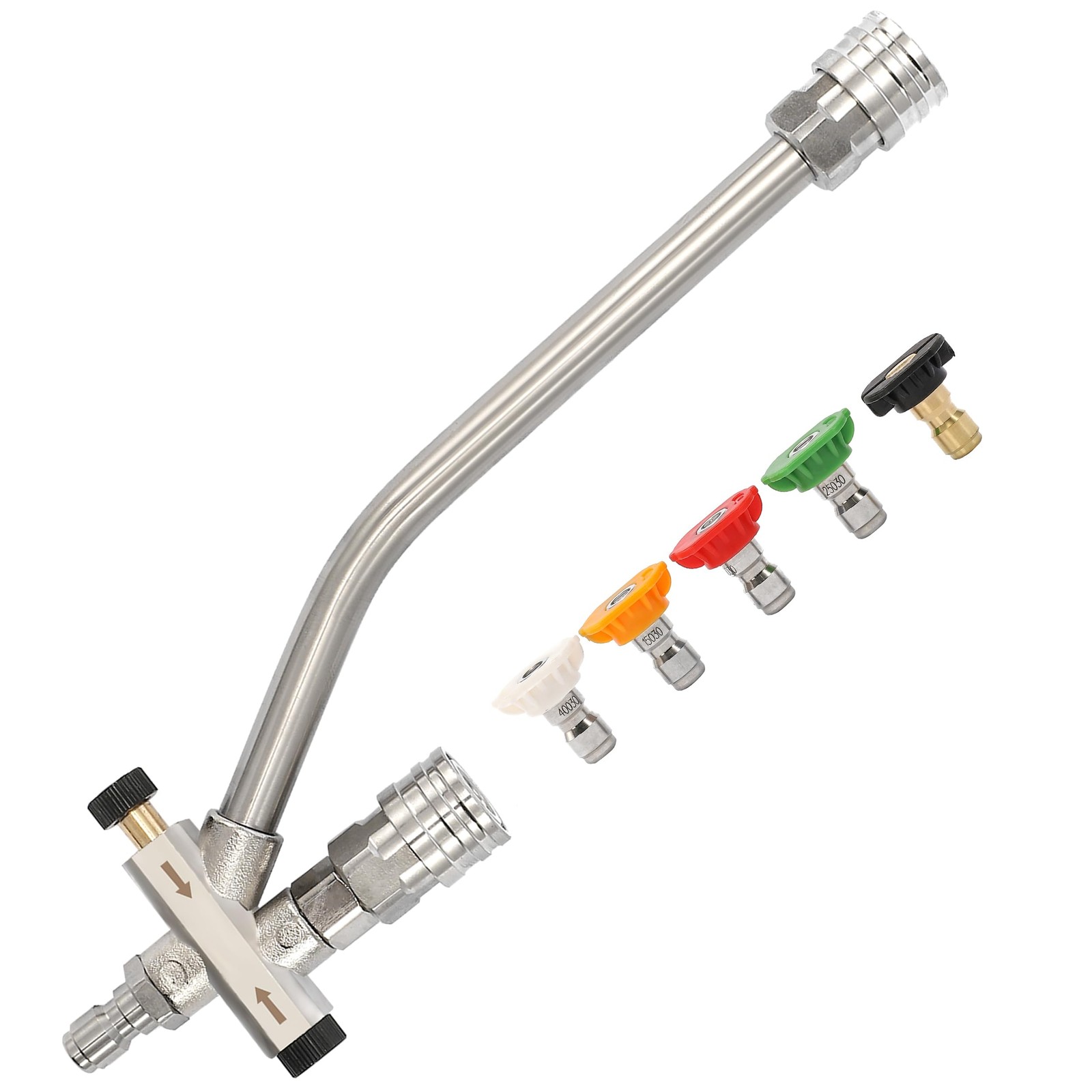Foam Cannon Dual-Connector Accessory, Pressure Washer Double Tip Attachment f…