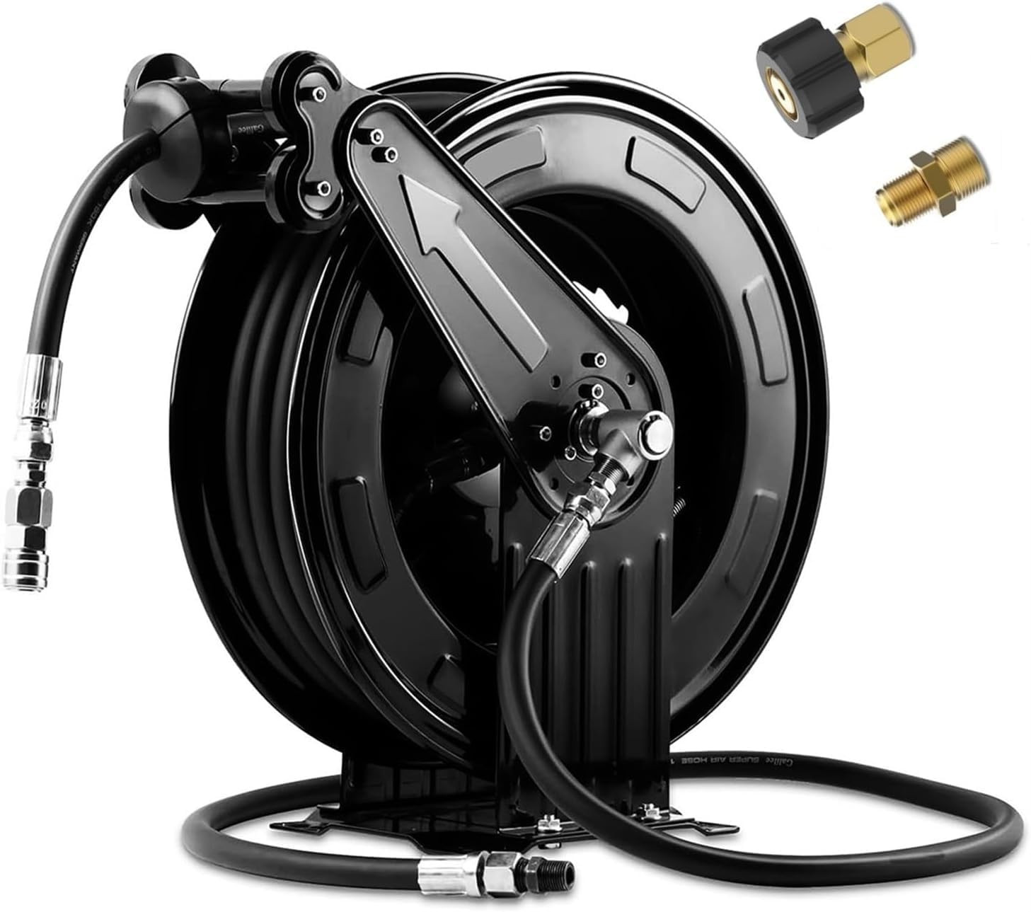 Heavy Duty 50ft Retractable Hose Reel for Oil/Air/Water 4000 PSI