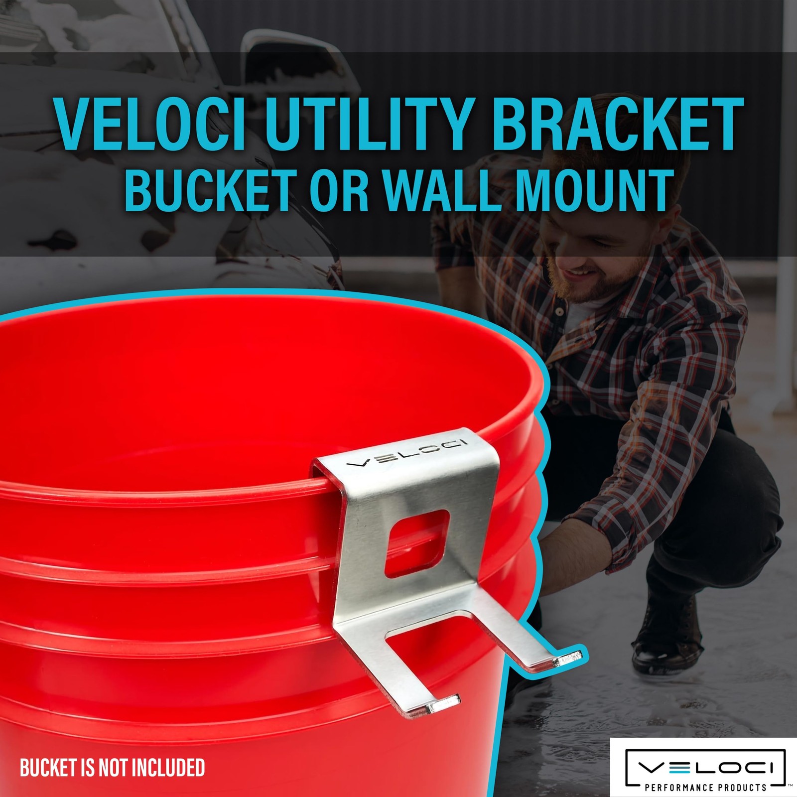 Veloci Performance Utility Bracket, Foam Cannon Bottle Holder for Bucket or W…