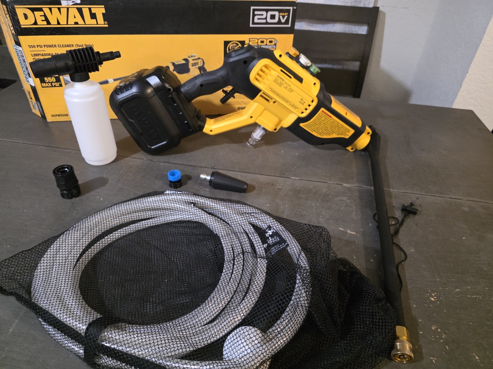 DEWALT 20V MAX 550 PSI Cold Water Power Cleaner (TOOL ONLY) DCPW550B