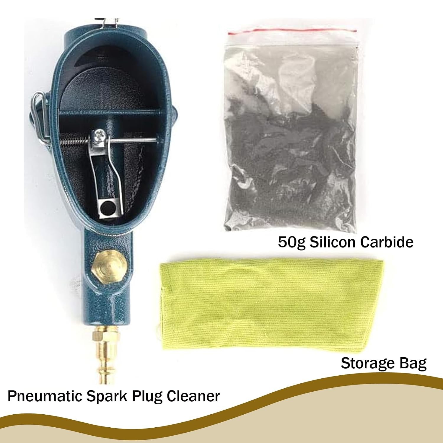 Electric Pneumatic Spark Plug Cleaner Air Sand Blaster Tool Car Spark Plug