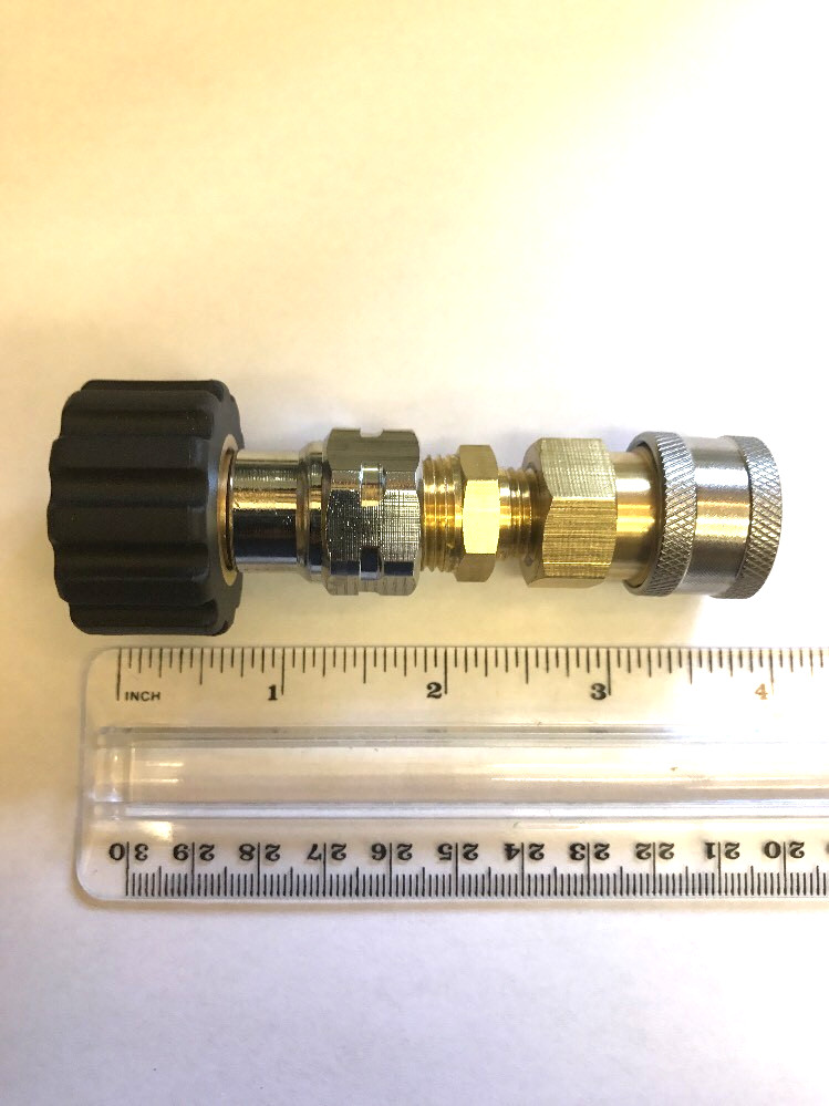 M22/15mm Twist Connect (Non Standard ) x 1/4 General Pump Quick Coupler