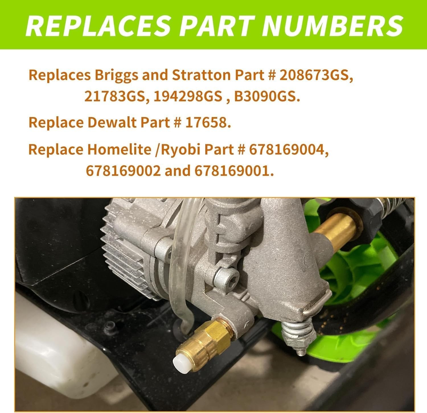 Thermal Relief Valve for Pressure Washer Pump 1/4