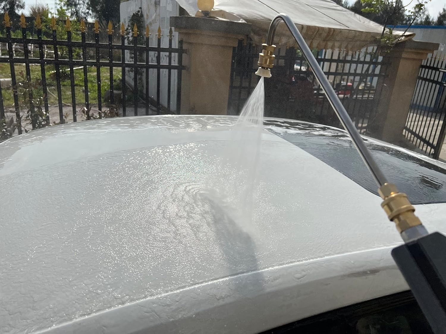 Pressure Washer Gutter Cleaner Attachment Angled Extension Wand with Nozzle Tips