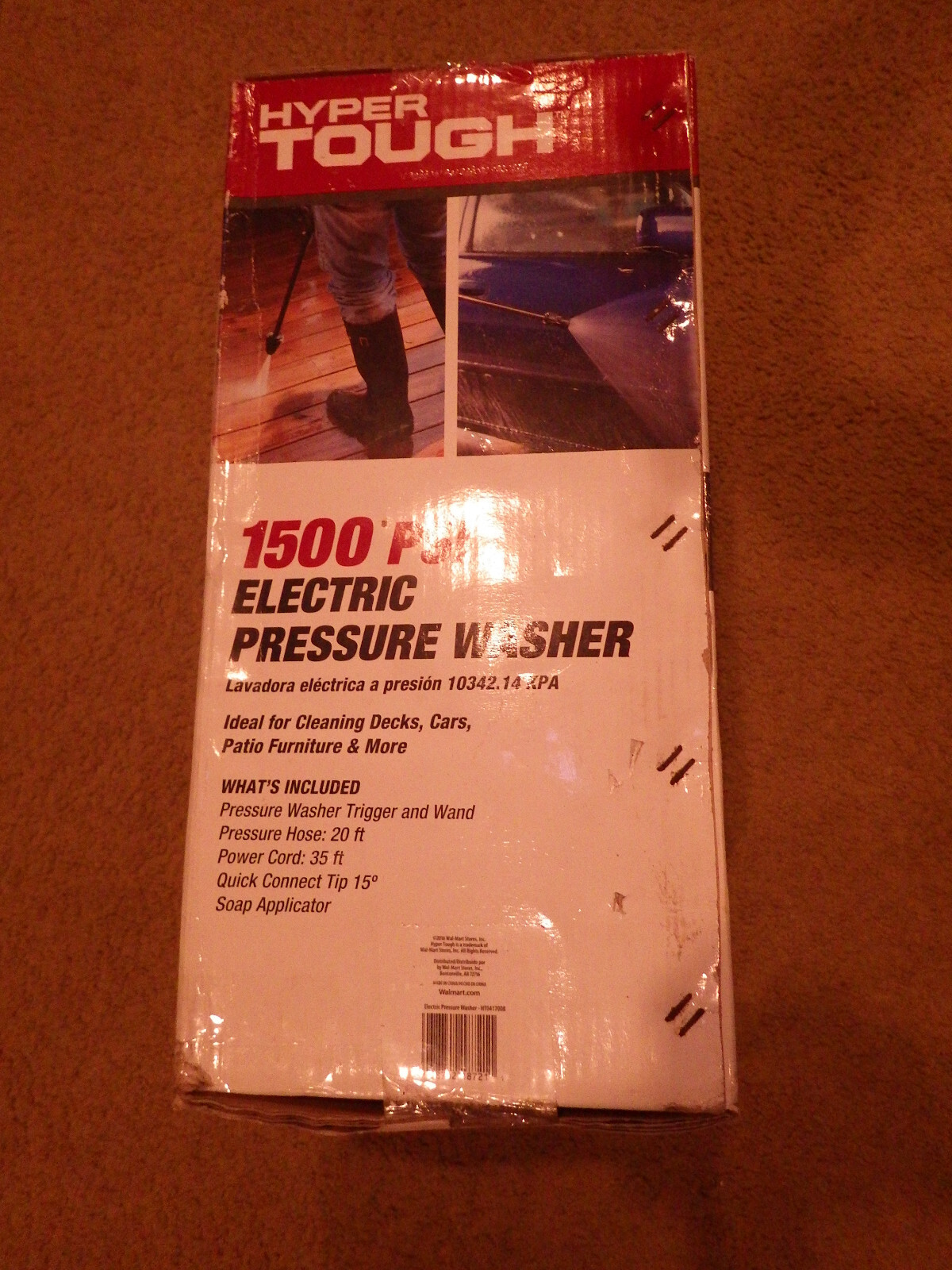 Hyper Tough 1500 psi electric pressure washer Brand New Unopened