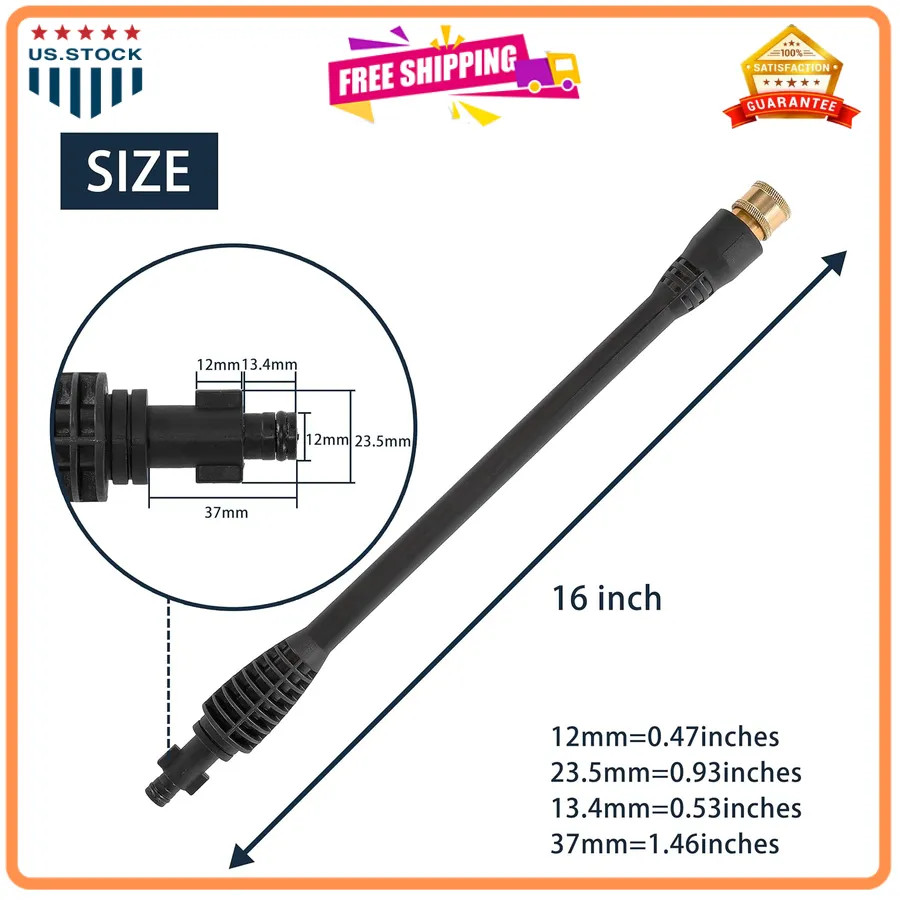 High Pressure Washer Gun with Wand and 5 Nozzle Tips for Karcher Ryobi Powers…