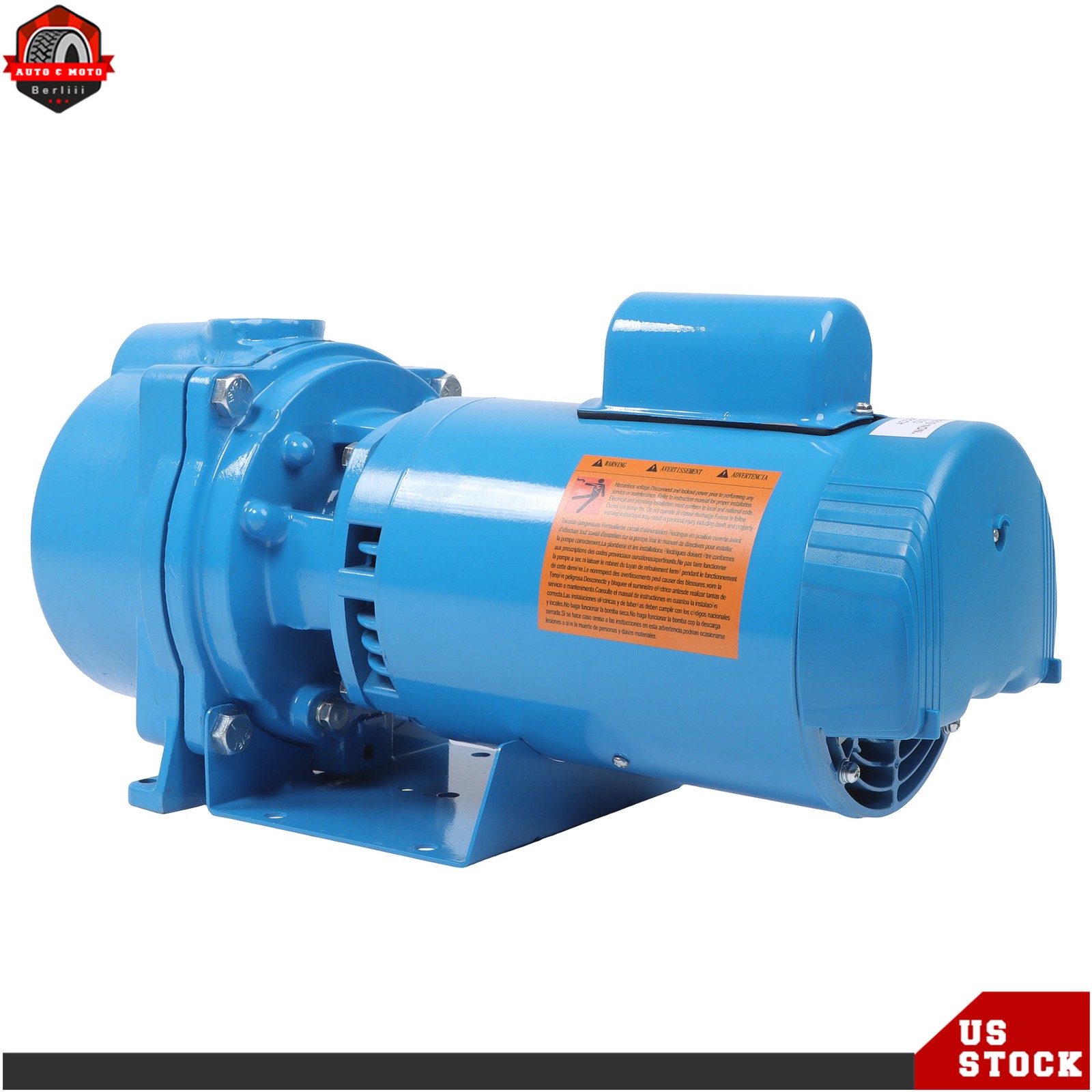 Water Well Irrigation Sprinkler Pump 115/230Volt GT15 Self-Priming Centrifugal