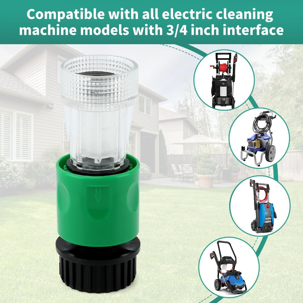 4Pcs 3/4 Inch Quick Connect Pressure Washer to Garden Hose Adapter, Washer Fi…