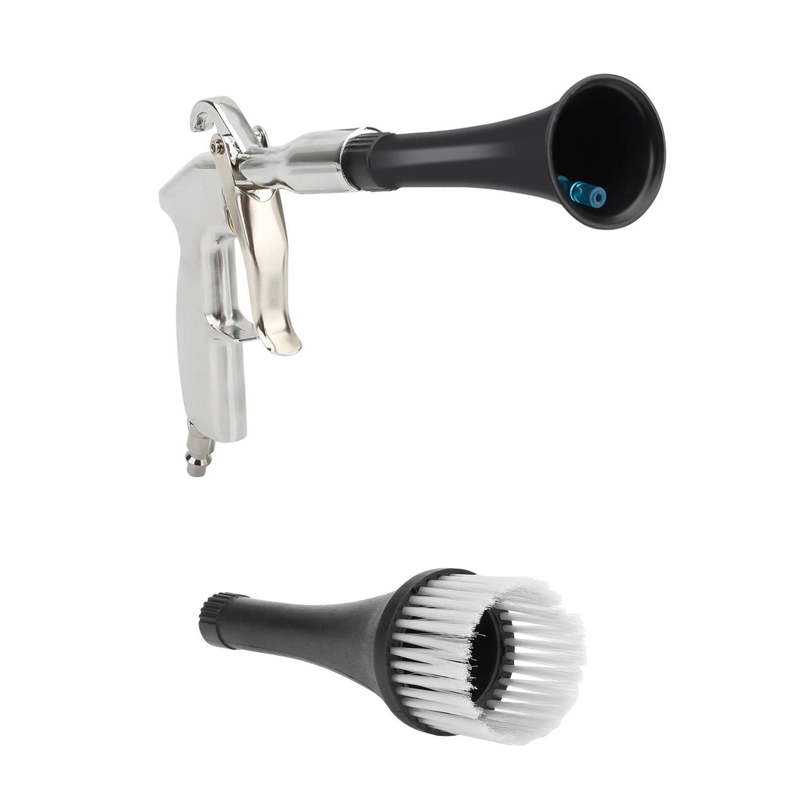 360° Rotating Tornado Air Gun fit for Auto Interior Cleaning 2 Interchangeable T