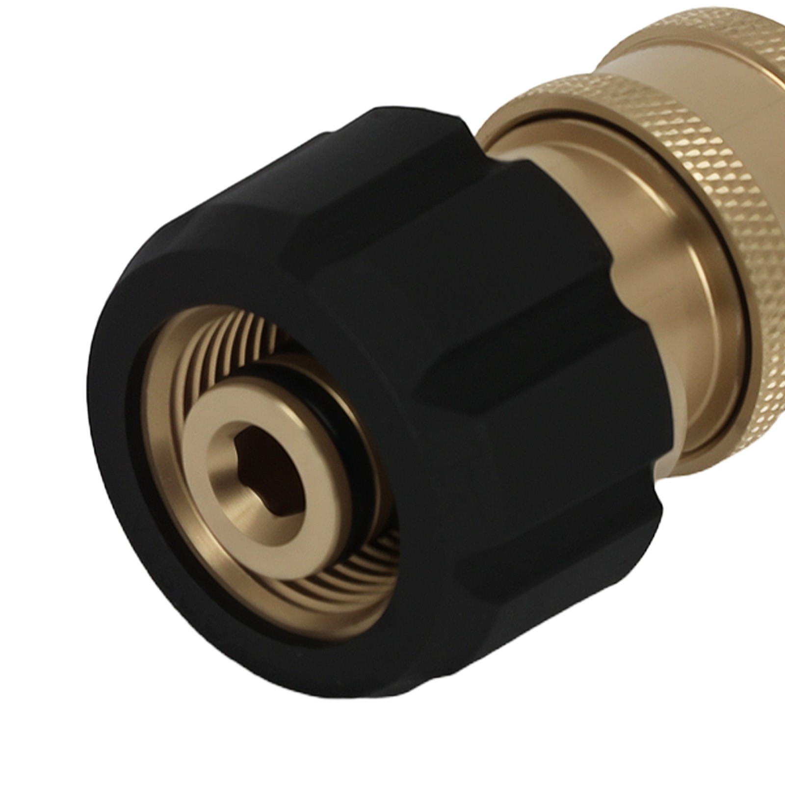 Brass Pressure Washer Adapter M22-14mm Female 3/8″ Quick Connect 5000 PSI
