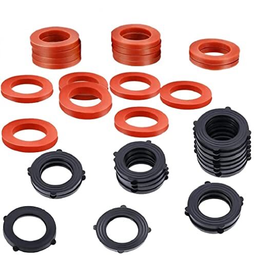 Heavy Duty Rubber Garden Hose Washer Seals Fit All Standard 3/4 Inch Hose