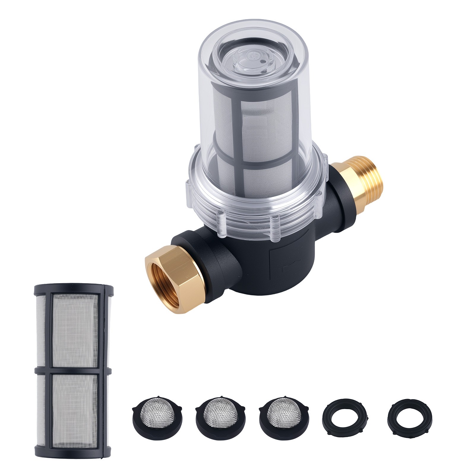 Garden Hose Filter for Pressure Washer with 40 100 Mesh Screen Set