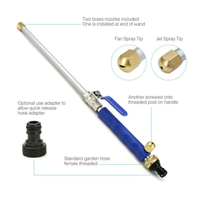 Pressure Washer Water Spray Gun Wand Garden Hose Attachment Soap Dispenser