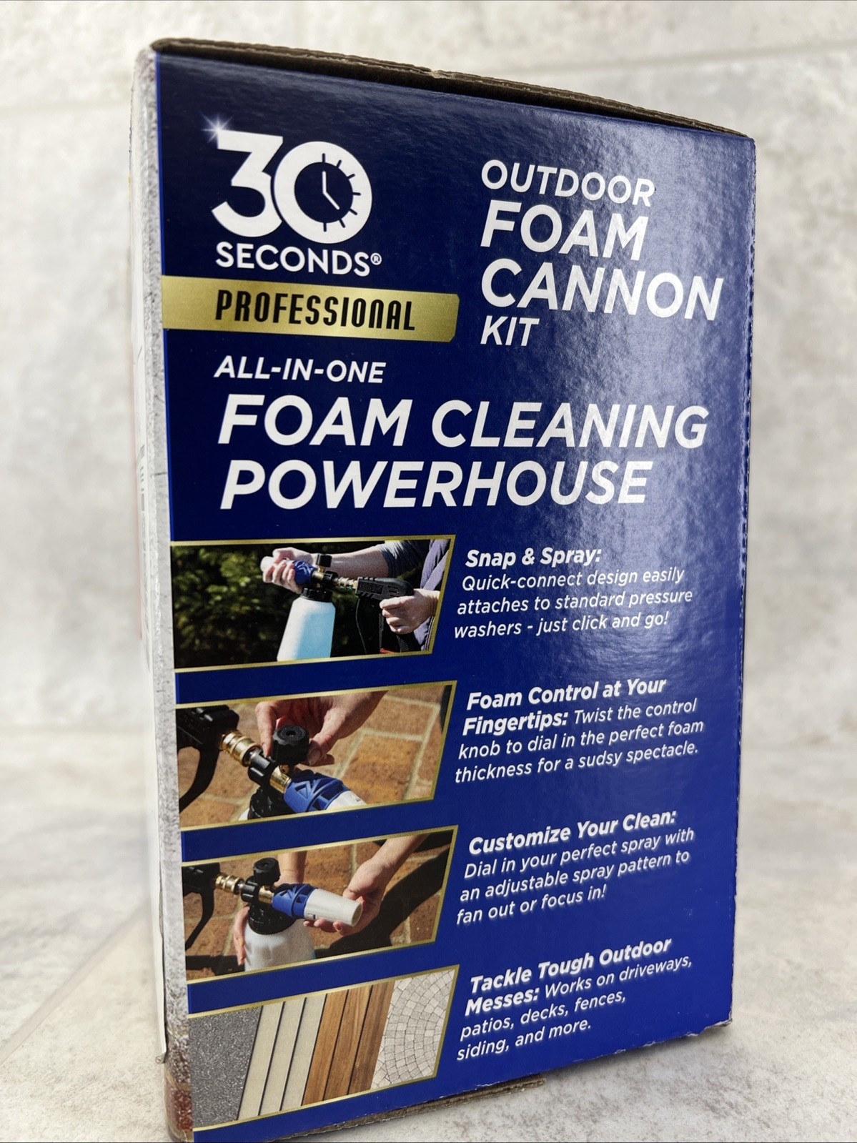 30 Seconds Foam Cannon Kit for Pressure Washer Sprayer w/ 8 oz. Soap **NEW**