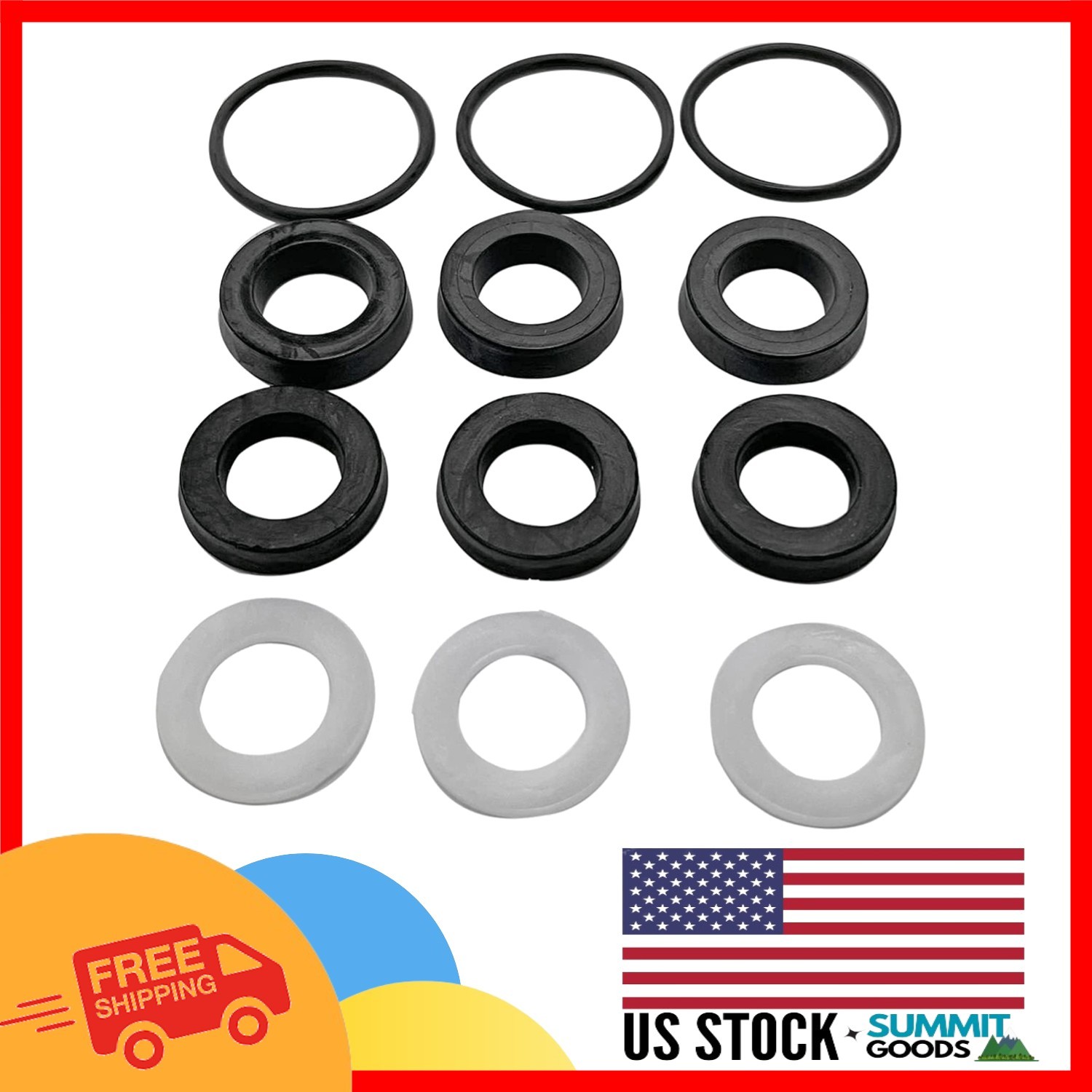 Pressure Washer Water Seal Kit – Includes High & Low Pressure Seals for Repair