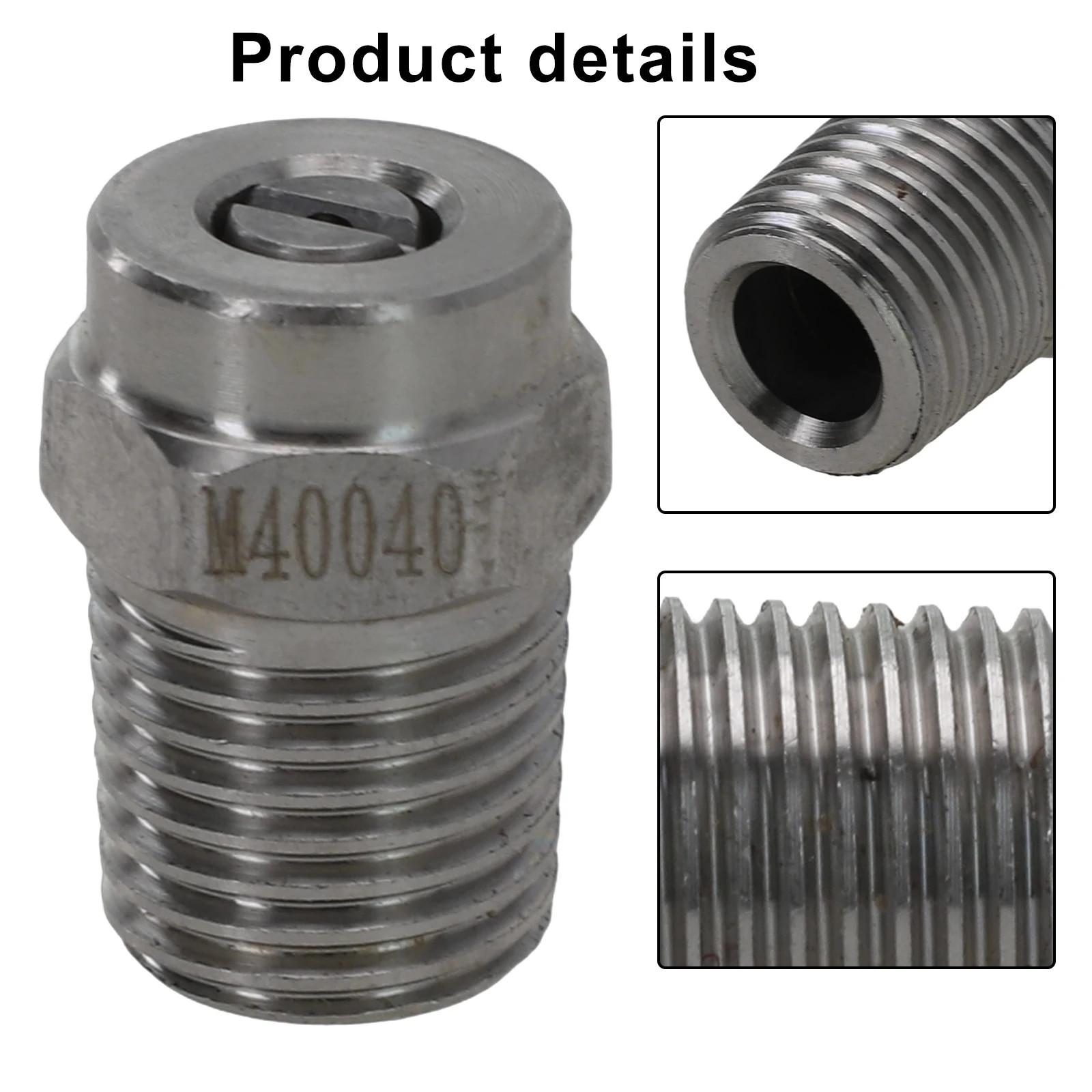 1/4″ High Pressure Cleaner Washer Nozzle Stainless Steel Spray Fan Nozzle Tips H
