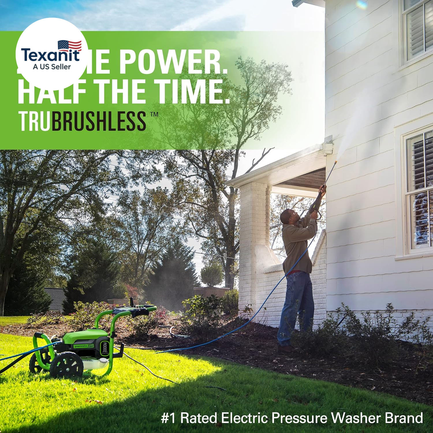Pro Brushless 3000 PSI (CSA Certified) 2.0 Max / 1.1 Electric Pressure Washer (R