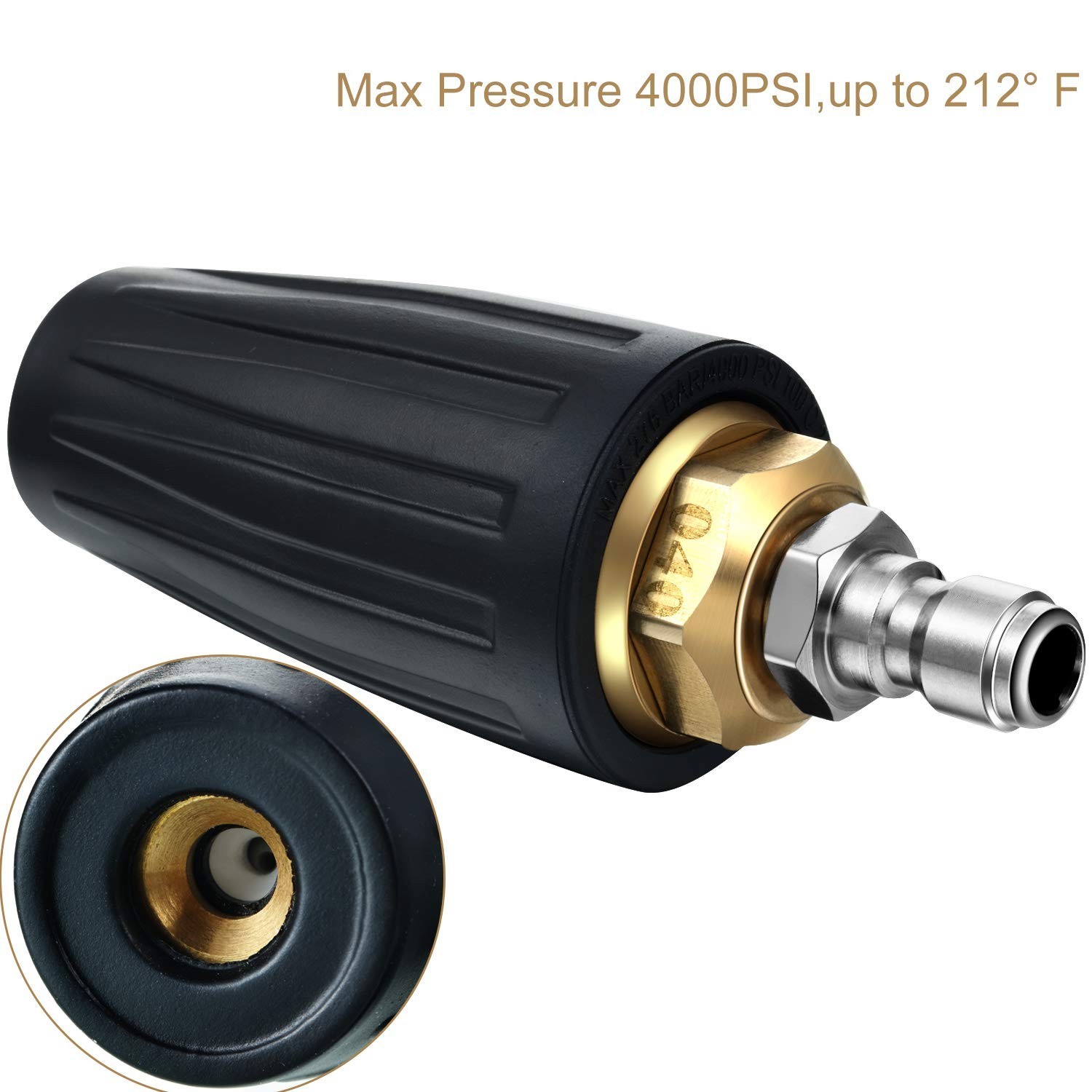 4000 PSI Pressure Washer Turbo Nozzle Tips 7 Pcs 4.0 GPM