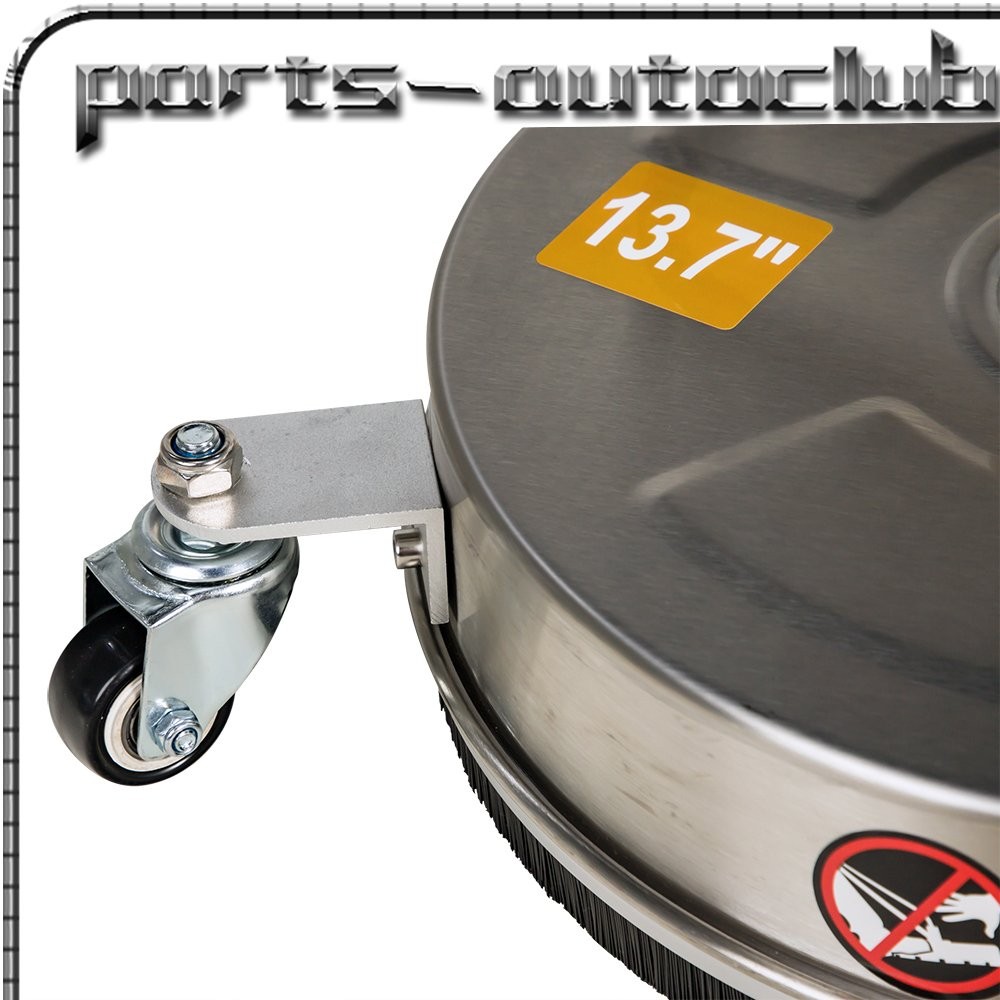 13.7″ Pressure Washer Surface Cleaner With 4 Wheels Stainless Steel Brand New