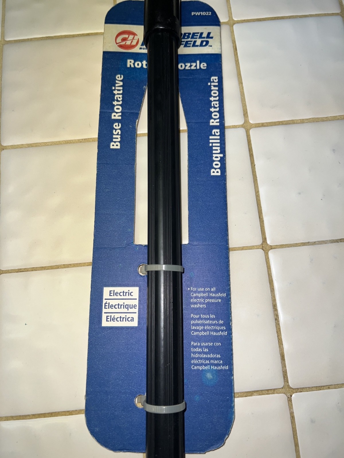 Pressure washer rotary spray bayonet nozzle wand, Campbell Hausfeld PW1022 – NEW
