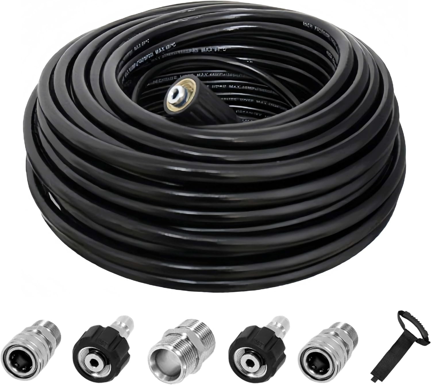 Manguera de hidrolavadora de 50 pies para lavadora a presion 5800 PSI resistente