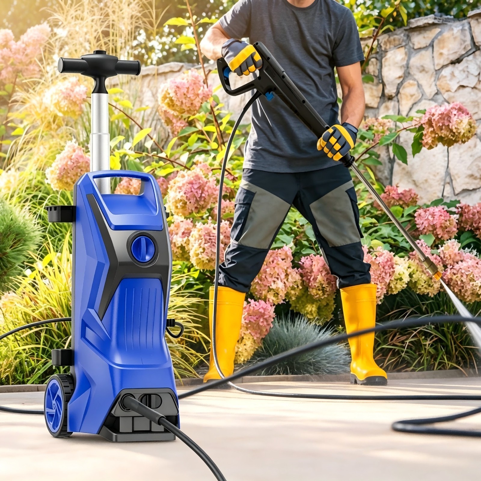 4200PSI 3.7GPM Electric Pressure Washer Portable Electric Power Cleaner Machine