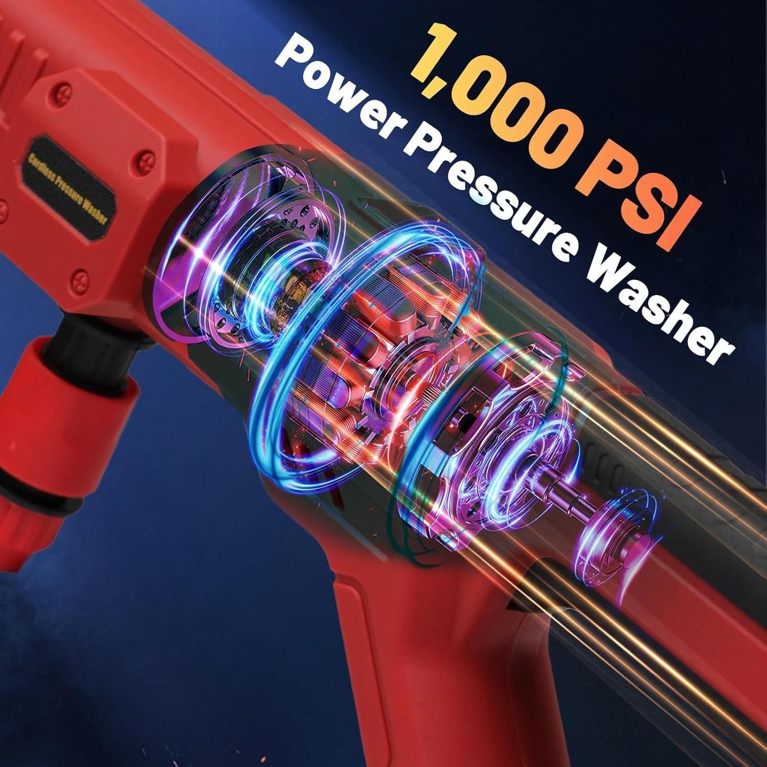 Cordless Pressure Washer for Milwaukee M18 Battery, Portable Cordless Power Wash