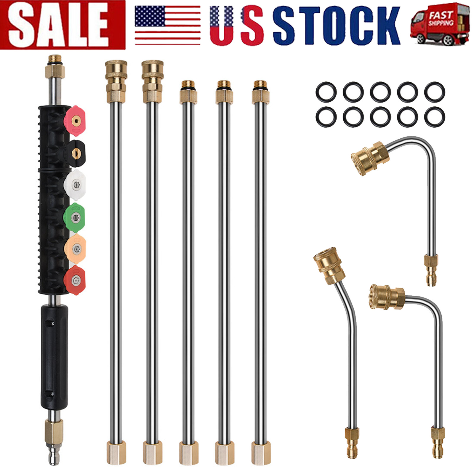 Pressure Washer Wand Extension Replacement Lance 97“ INCH 1/4″ Connect 4000 PSI