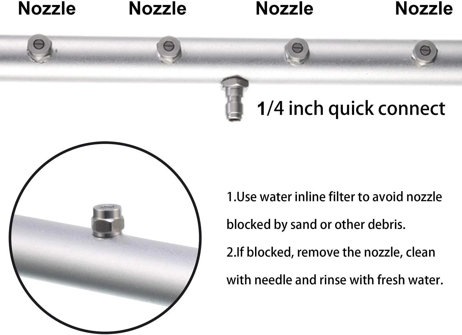 Multifunctional 16 Inch Undercarriage Cleaner with Straight & Curved Wands