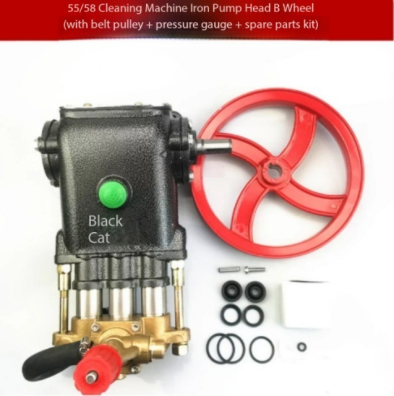 55i Shaft All Copper Commercial Plunger Water Pumps Car Wash Pump Head