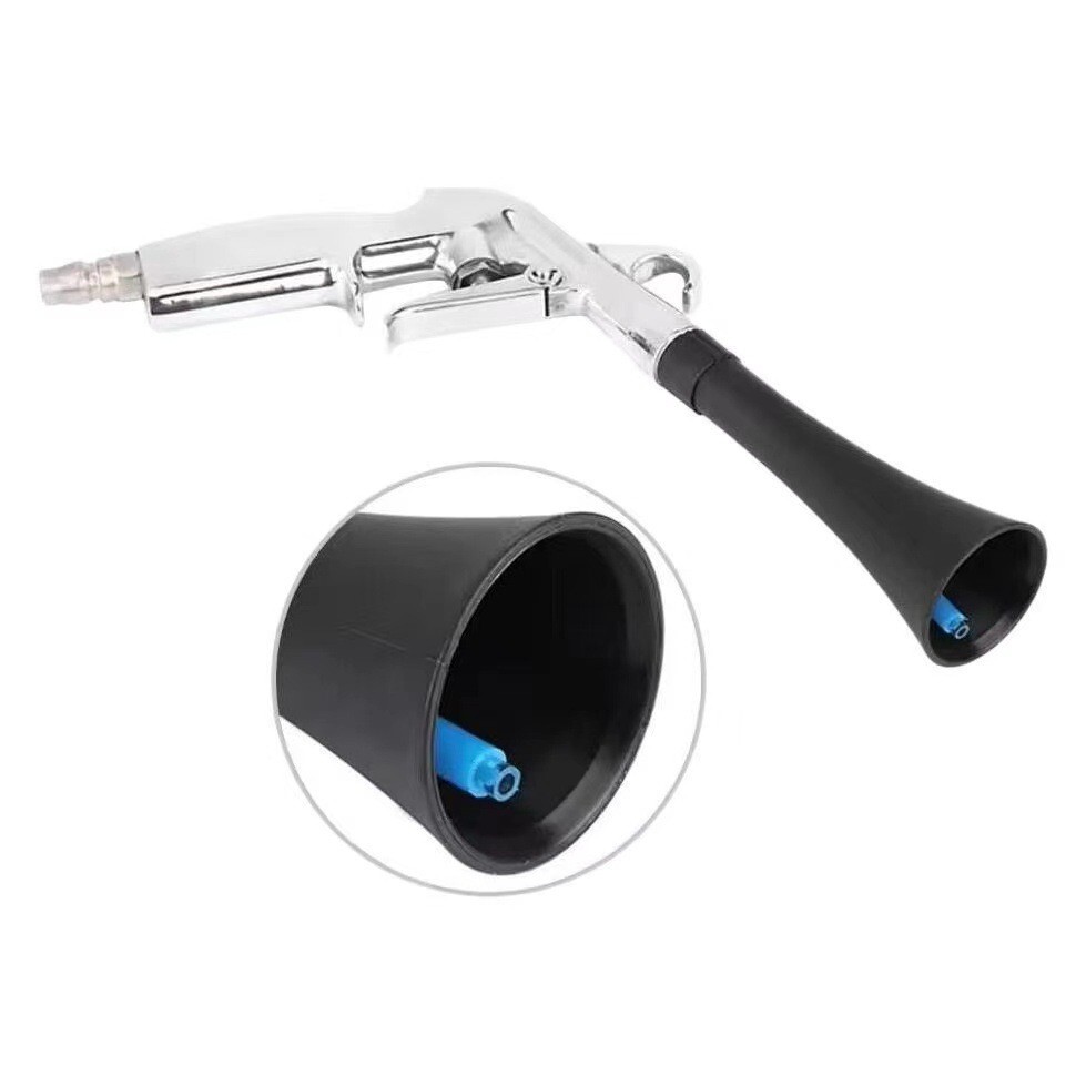 Car Air Pulse Cleaning Gun Kit, Interior Car Detailing Tools with 2 Nozzle