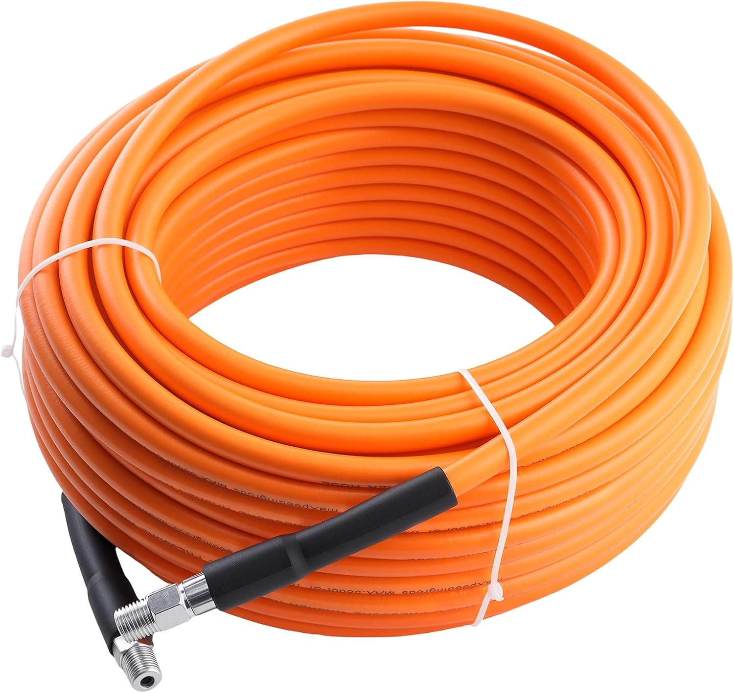 Sewer Jetter Kit for Pressure Washer 100FT, 5800PSI Drain Cleaner Hose 1/4 Inch