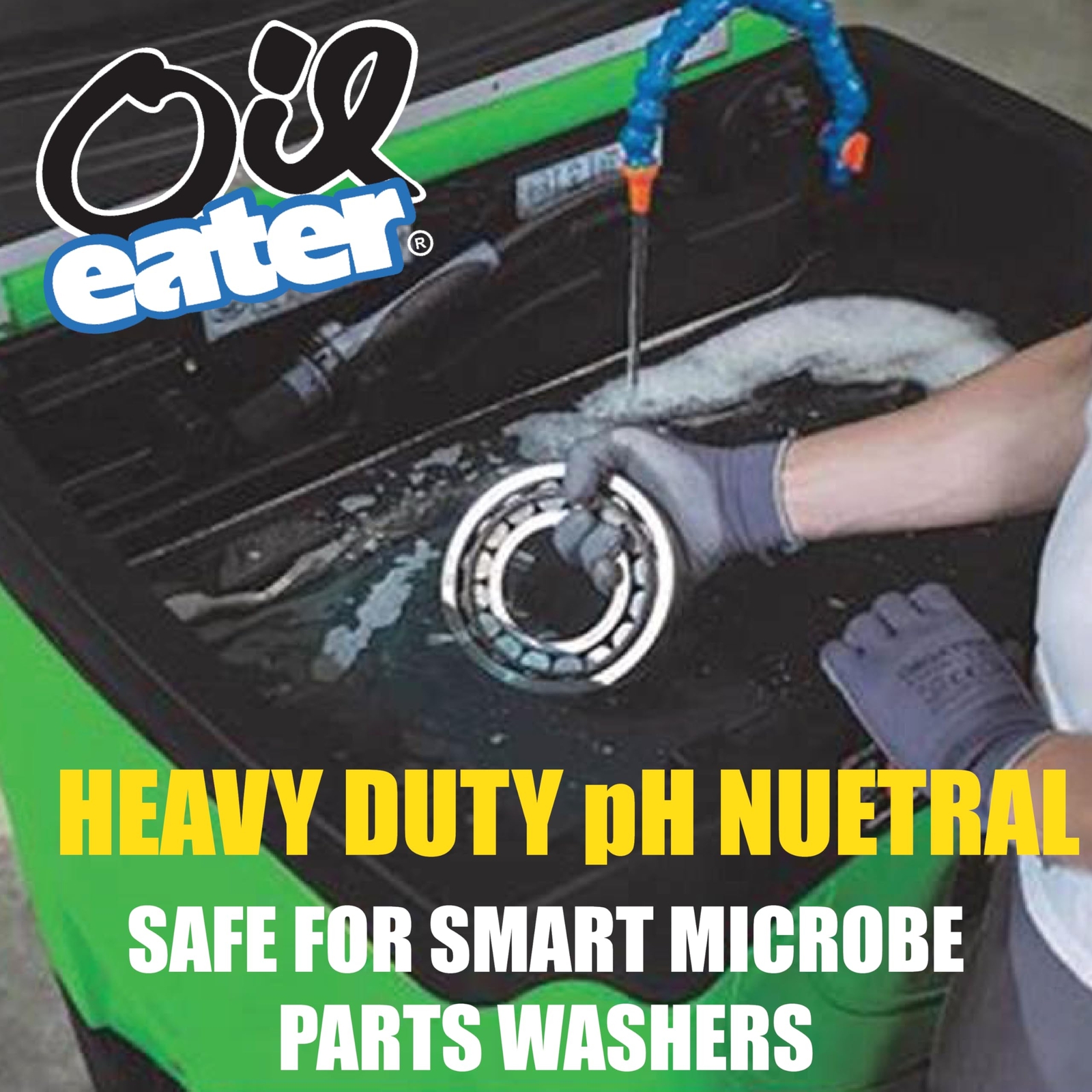 Oil Eater Parts Washer Fluid Water-Based Heavy Duty Neutral Smart Microbe Safe