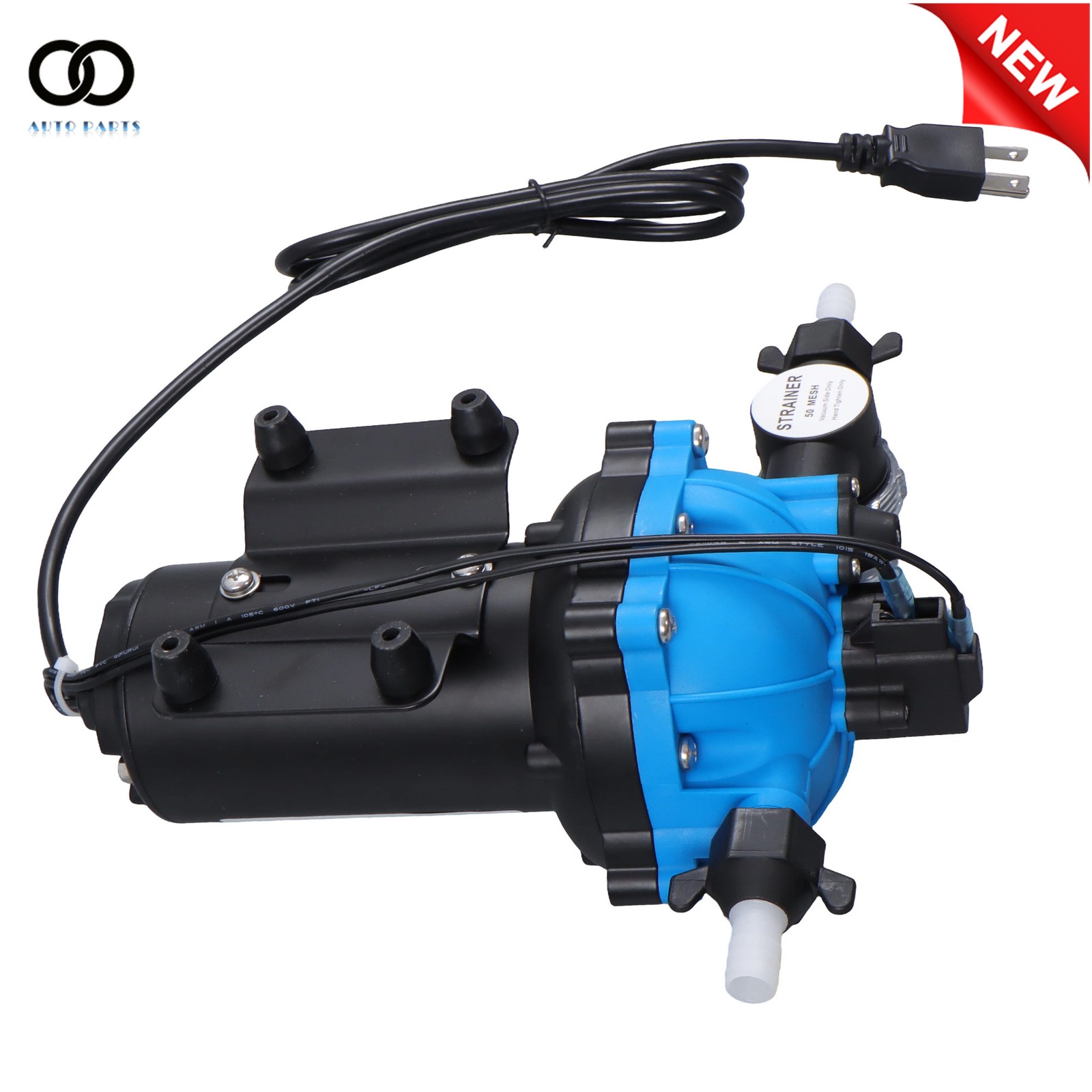 Water Diaphragm Pump 5-chamber 6GPM 80PSI 110V AC Self Priming RV Water Pump
