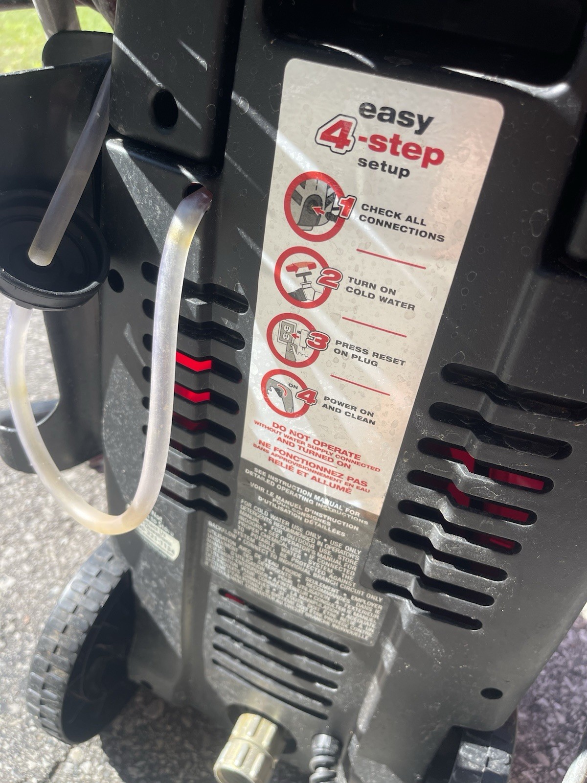 Rare Dirt Devil 13 Amp 2000 PSI Pro Electric Pressure Washer 1.6 Gpm Flex